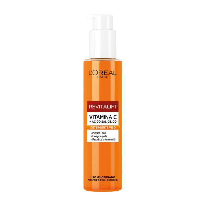 L'oreal revitalift c-vitamiini kasvojen puhdistusaine herkälle iholle 150 ml