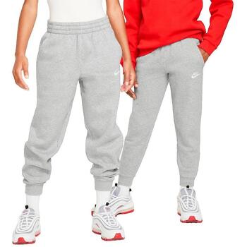 Nike Sportswear Housut 'Club Fleece' harmaa / valkoinen