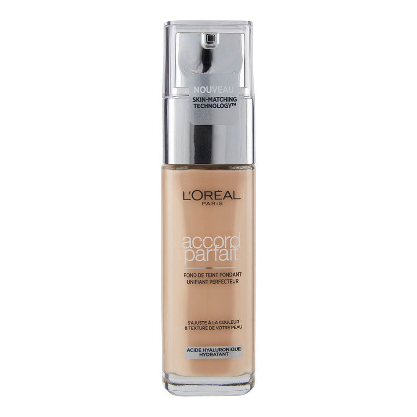 L'Oréal Accord Parfait Fluid Effect Foundation Naturale 2.D / 2W - kultainen manteli (30 ml)