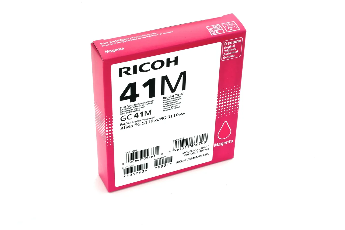 Ricoh GC41M -mustekasetti, magenta