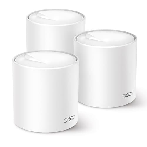 TP-Link Deco X50 -mesh WiFi -järjestelmä, Wi-Fi 6, AX3000, Dual-band, 3 kpl, valkoinen