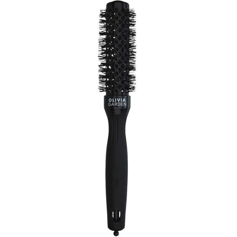 Olivia Garden Expert Blowout Shine Black - 25 mm sivellin