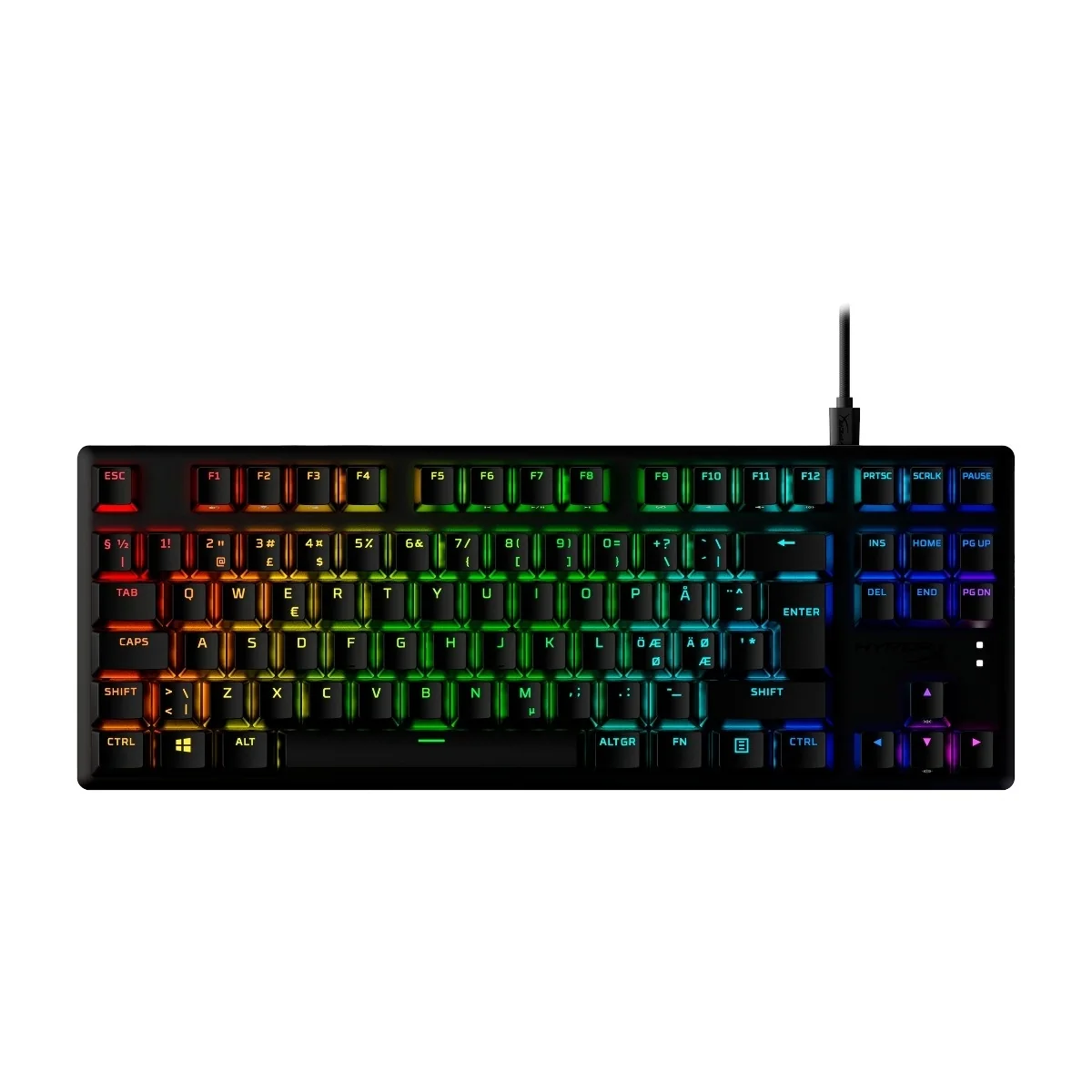 HyperX Alloy Origins Core PBT -pelinäppäimistö, HyperX Red