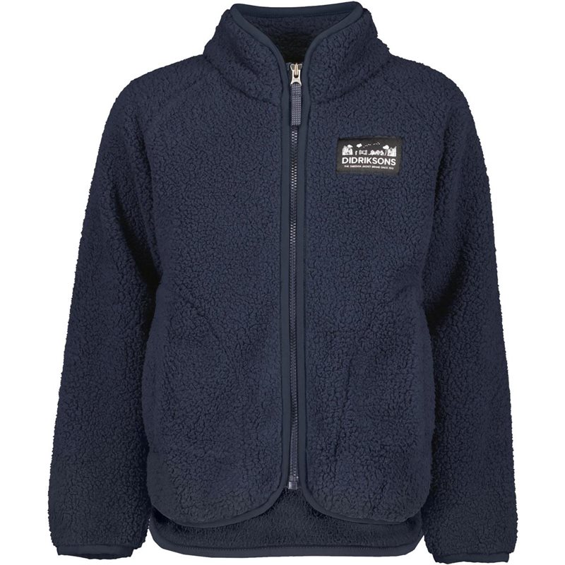 Didriksons Gibbs Kids Fullzip 2 Navy - 120 cl