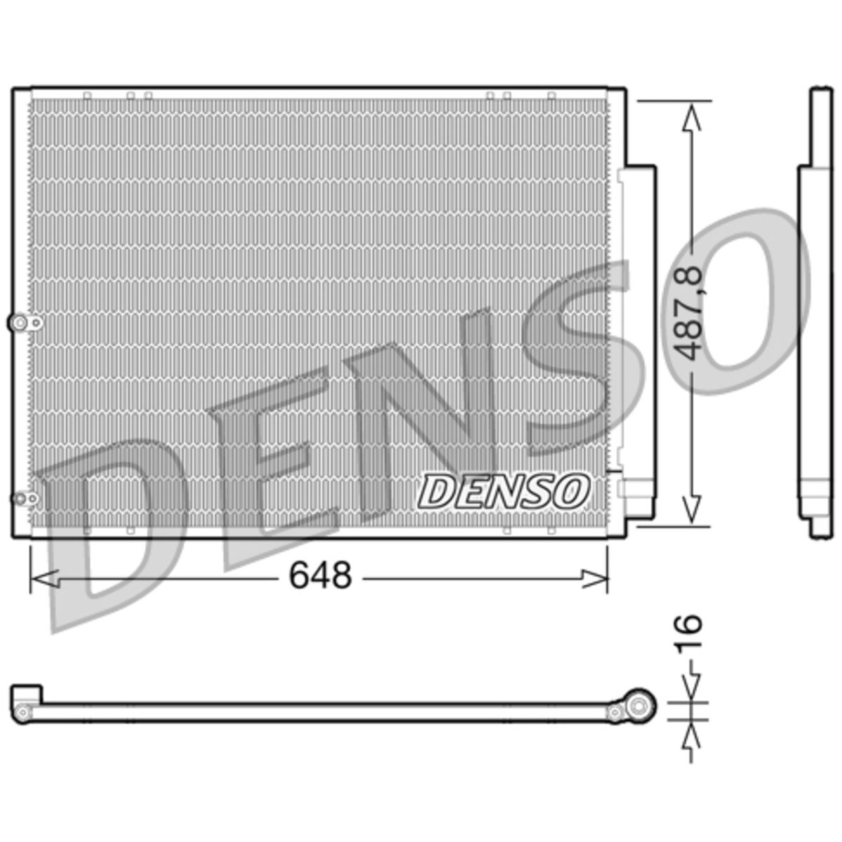 Jäähdytin, moottorin jäähdytys DENSO DRM46037