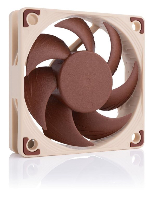 Noctua NF-A6x15 FLX -kotelotuuletin, 60 x 60 x 15 mm, ruskea