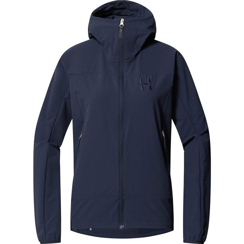 Haglöfs Rosson Softshell Hood Women Tarn Blue - XS