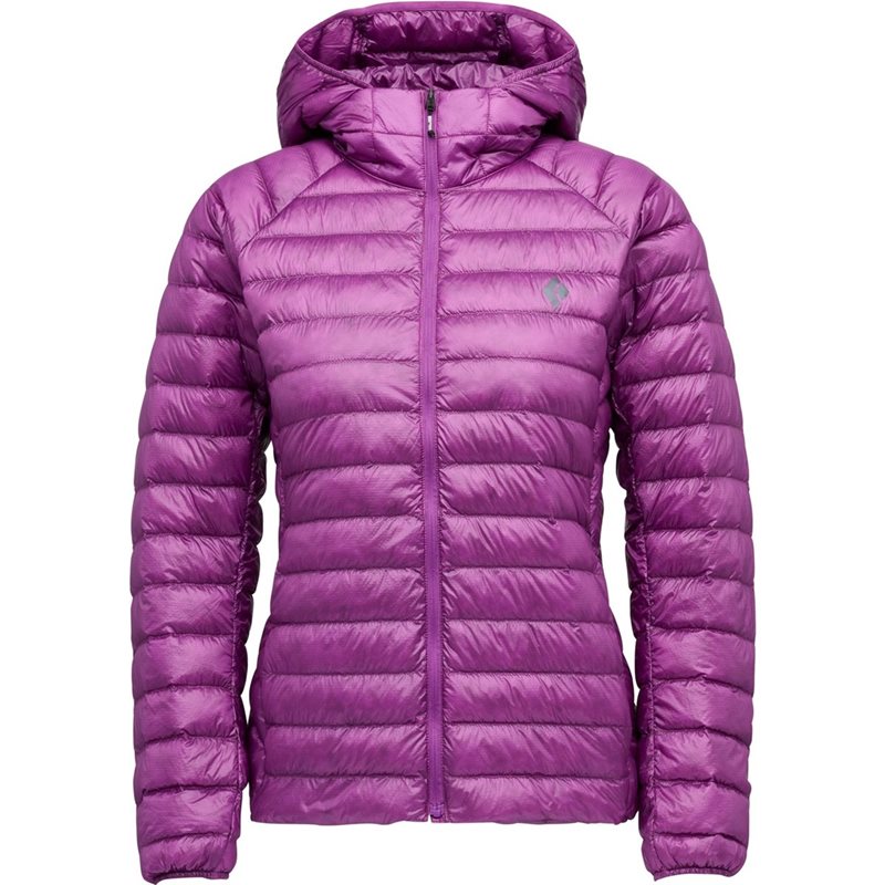 Black Diamond W Deploy Down Fz Hoody Piton Purple - M