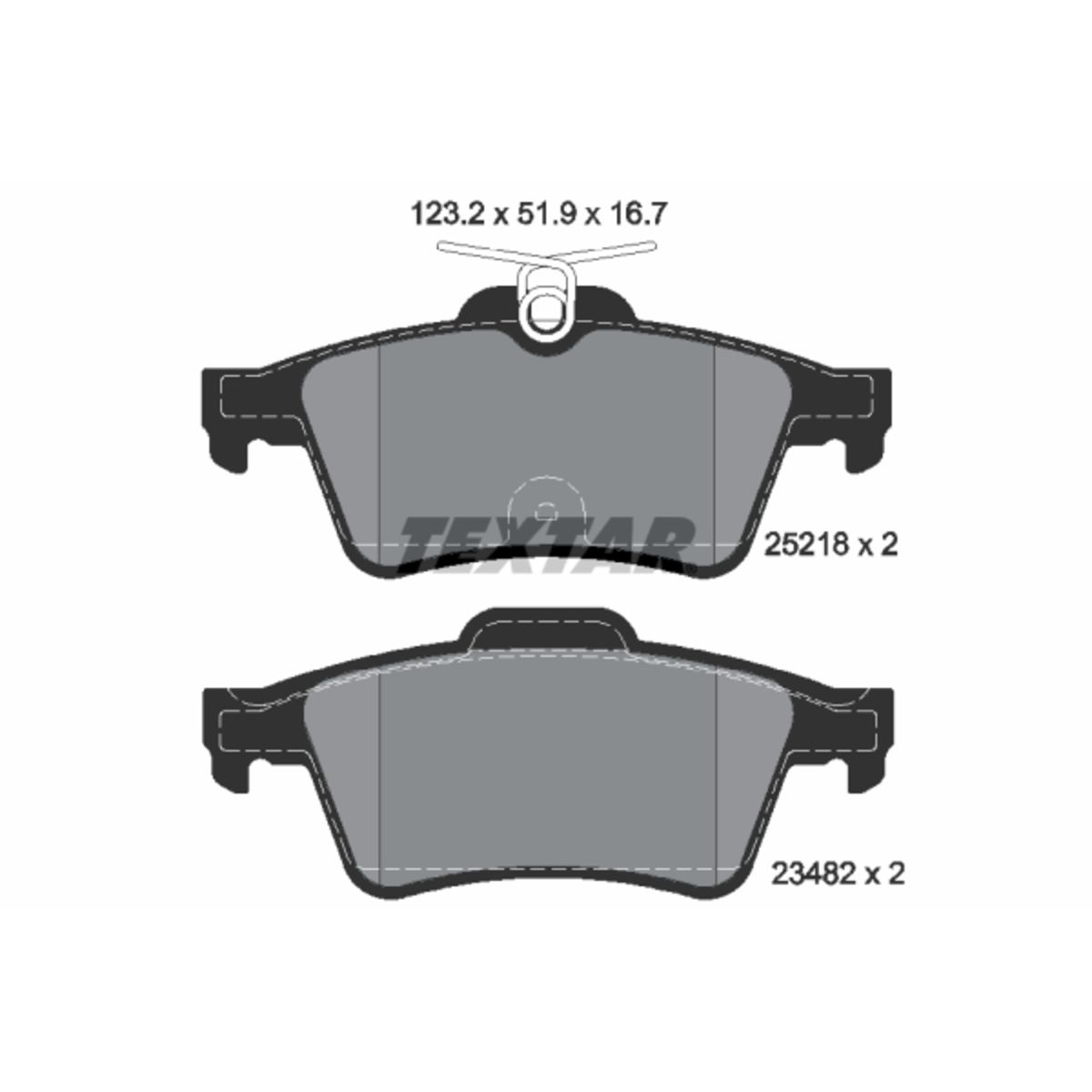 Jarrupalat, levyjarru TEXTAR 2521801