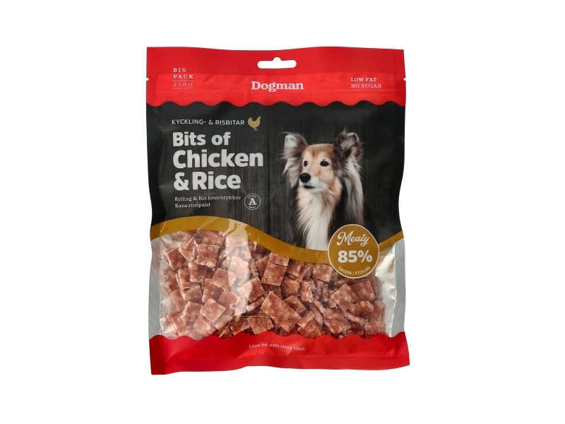 Dogman Koiranherkut Palat Kanaa & Riisiä 250g