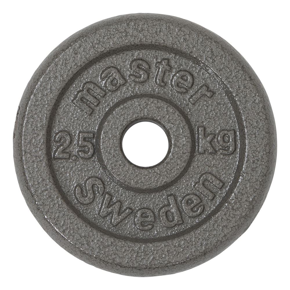Master Fitness Skolvikt 25 mm, Viktskivor järn - 2,5 kg