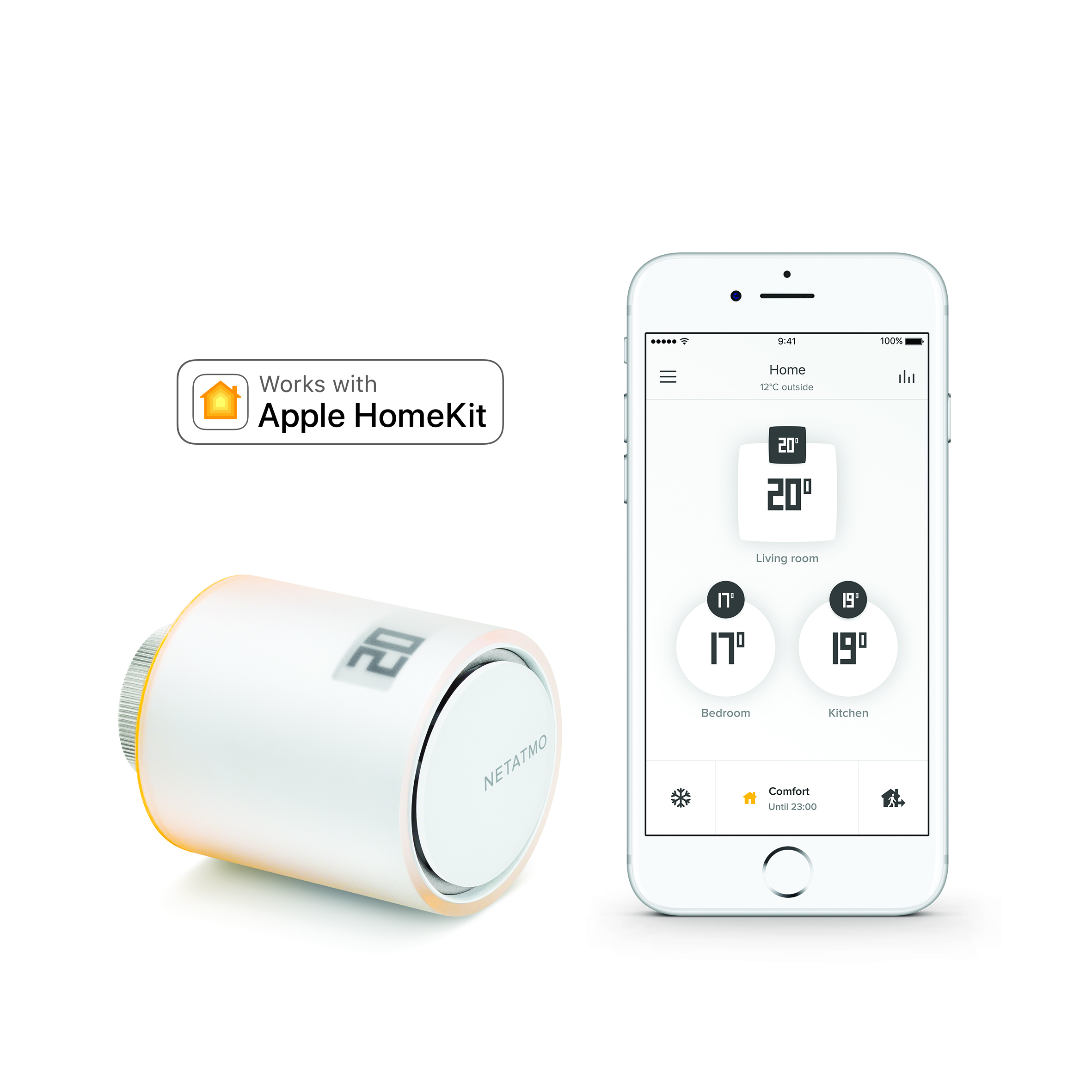 Netatmo Additional Smart Radiator Thermostat - Älykäs patteritermostaatti