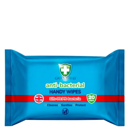 Green Shield Antibakteeriset puhdistuspyyhkeet - 20 kpl (Data item)
