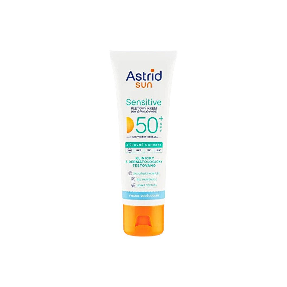 Astrid Sun Sensitive kasvojen rusketusvoide SPF 50+ vedenpitävä 50 ml