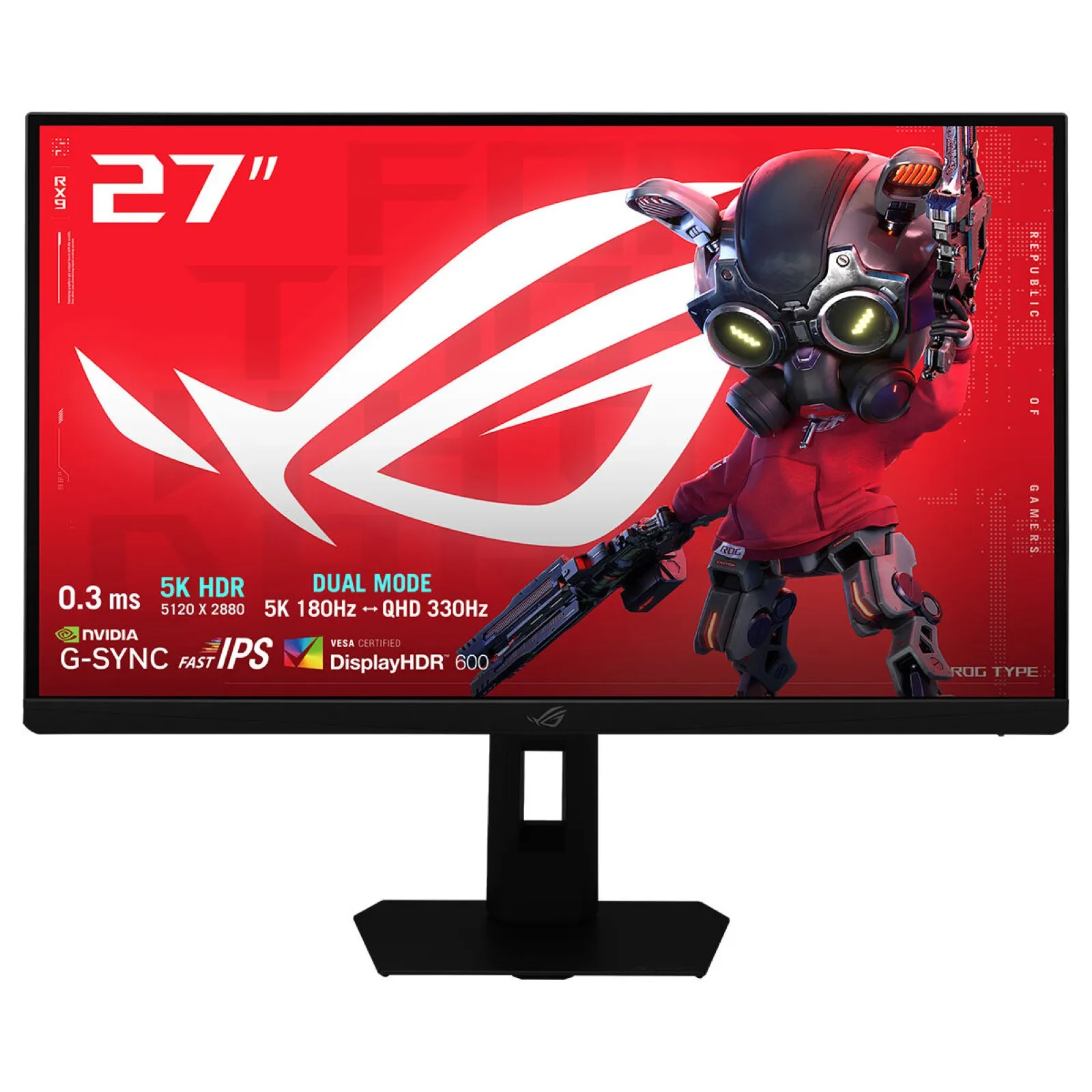 27" ASUS ROG Strix XG27JCG - 5120x2880 (5K) - 180Hz - IPS - 15W USB-C