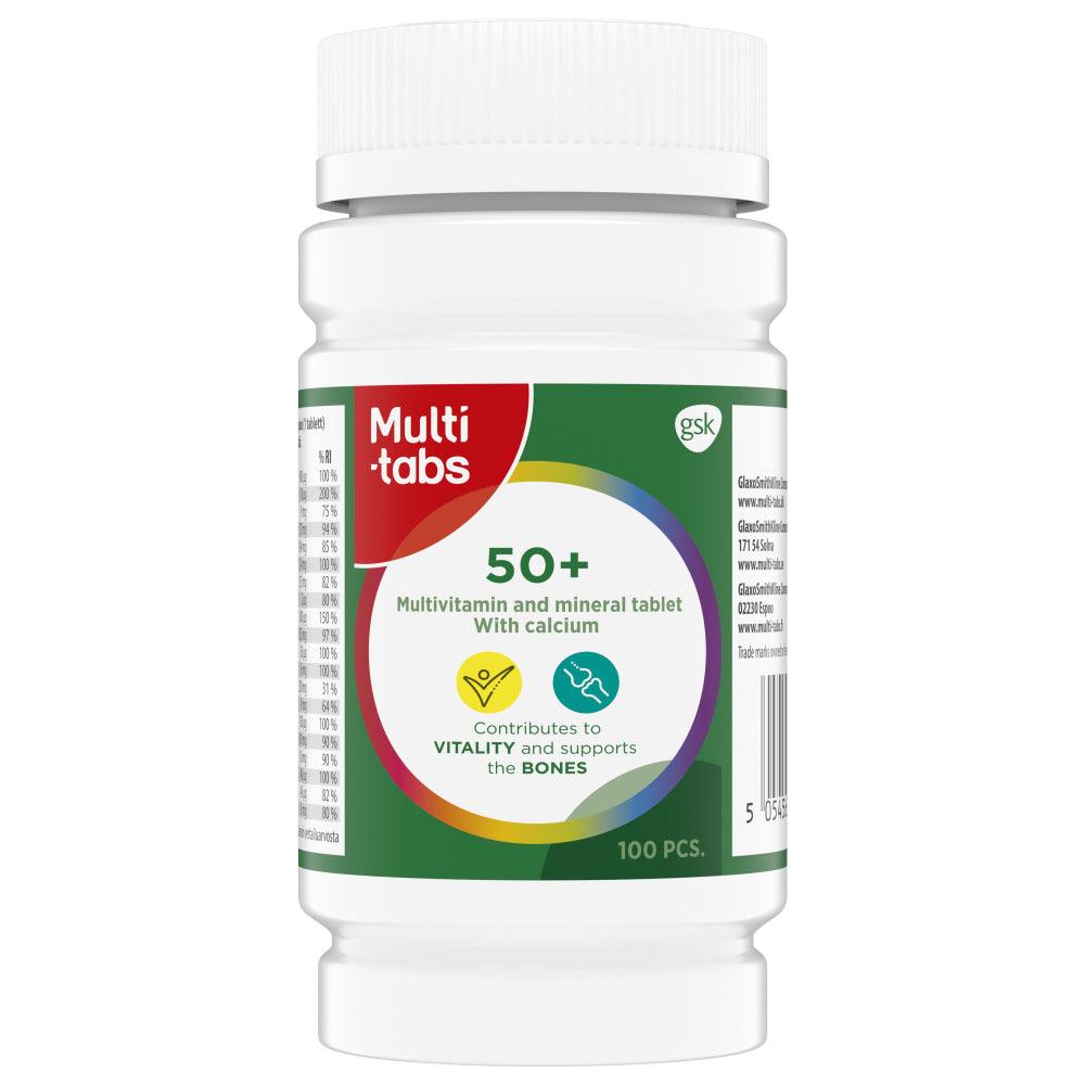 Multi-Tabs 50+ Monivitamiini + Kalsium 100 kpl