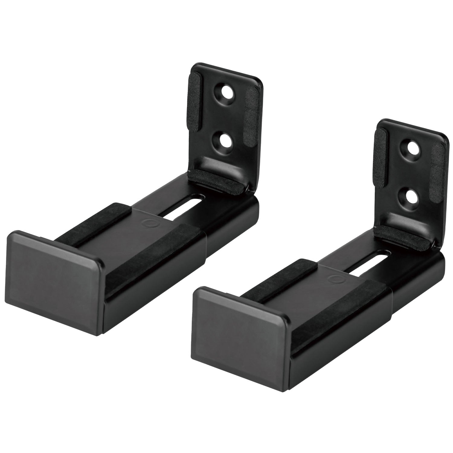 Yleismallinen soundbar-seinäkiinnike, 90–154 mm, musta