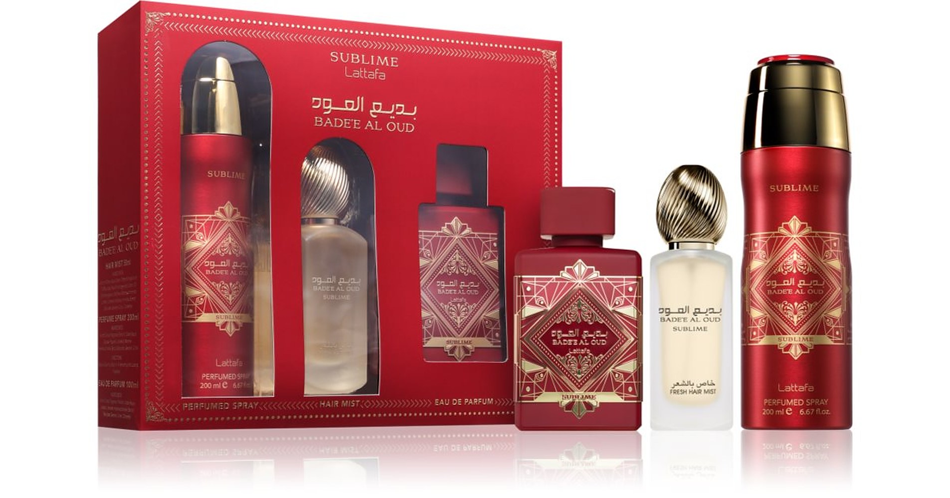 Lattafa Badee Al Oud Sublime unisex lahjarasia 3 kpl