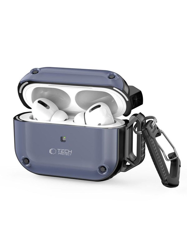 Tech-Protect TECH-PROTECT ROUGH HOOK för Apple AirPods Pro 1/2 stålblå