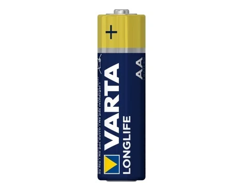 Varta Longlife AA Folie 40, Kertakäyttöinen akku, AA, Alkali, 1,5 V, 40 kpl, Sininen, Kulta