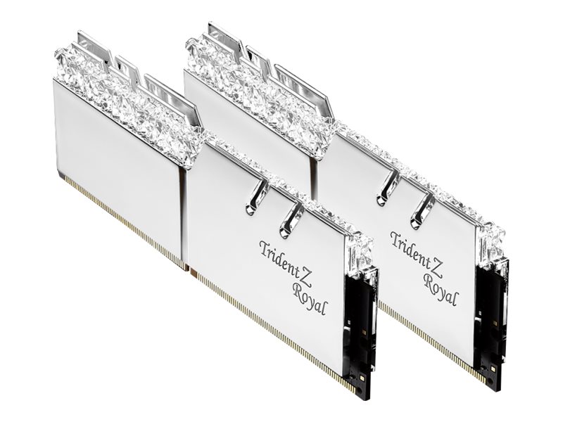 G.SKILL Trident Z Royal RGB 32 Gt (2 x 16 Gt) DDR4 3600 MHz, CL18 -muisti, hopea (XMP)