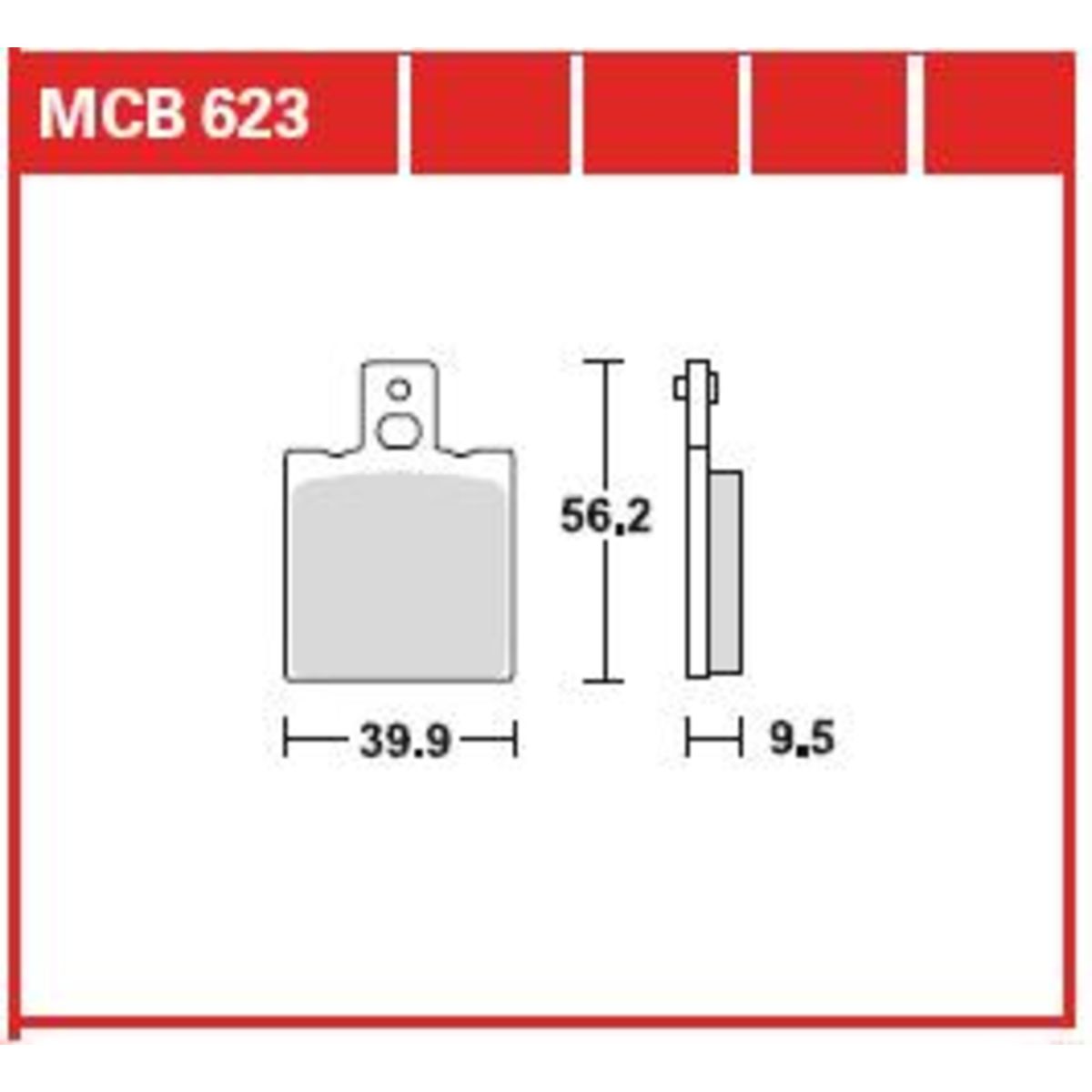 Jarrupalat, levyjarru TRW MCB623