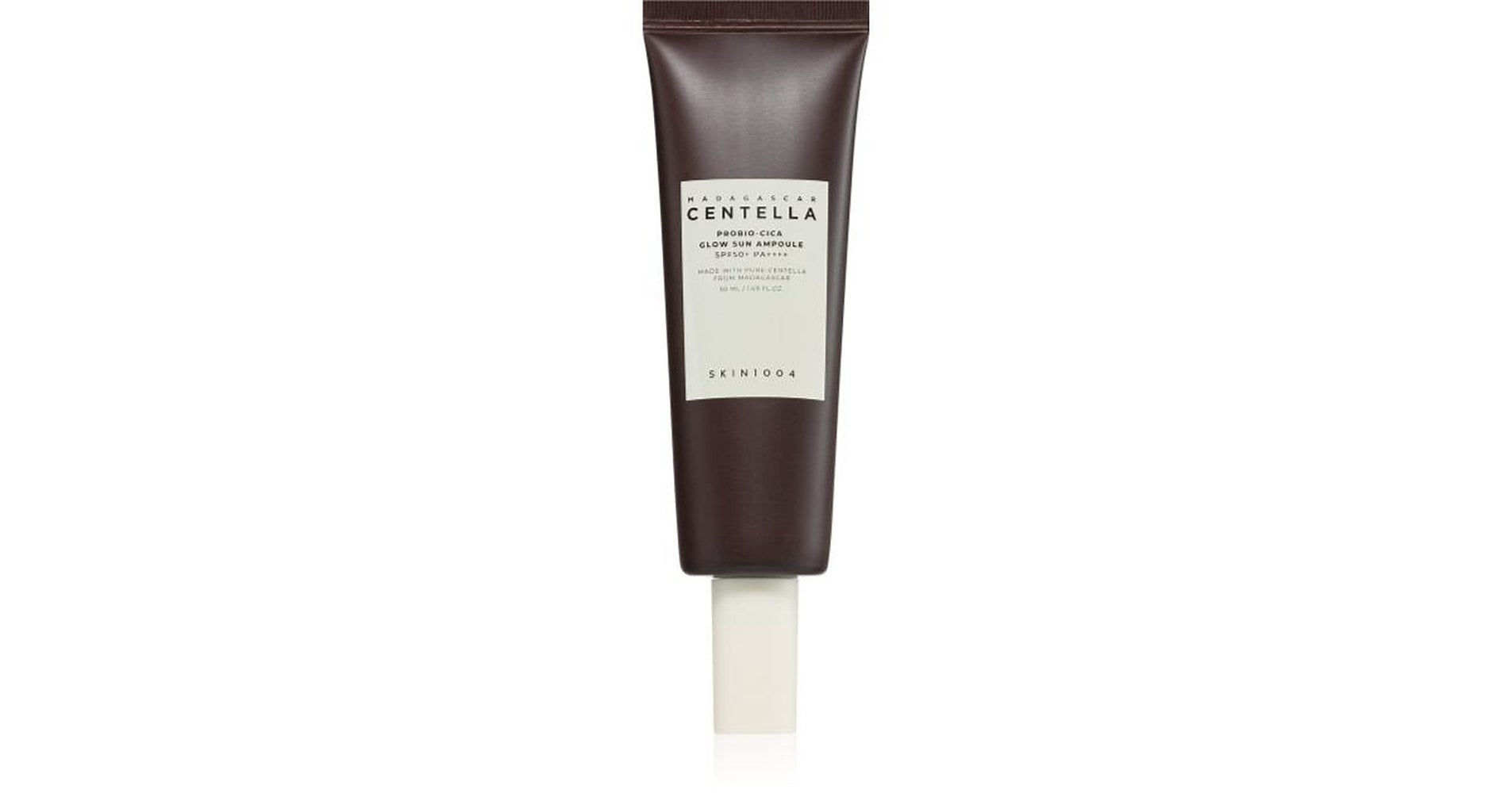 SKIN1004 Madagascar Centella Probio-Cica Glow Sun Ampoule suojaava seerumi ihon esteen palauttamiseen SPF 50+ 50 ml
