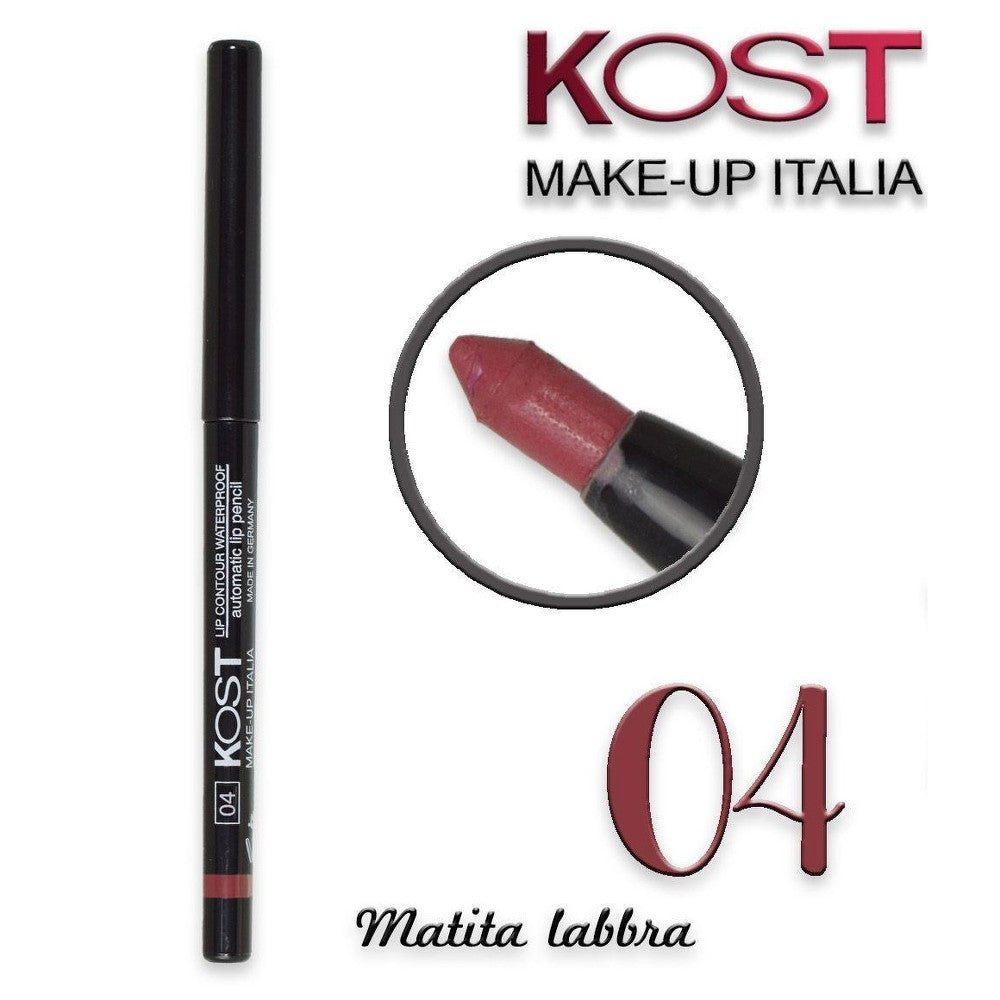 Automaattinen huultenrajauskynä Lip Contour Waterproof Kost 04