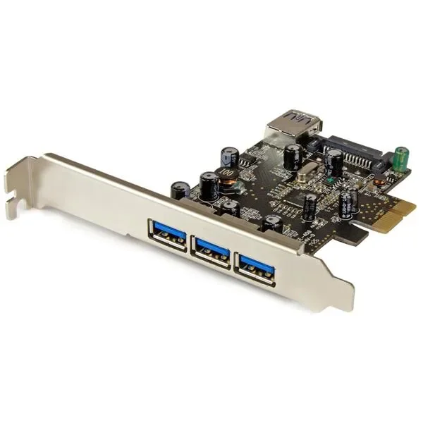 StarTech PEXUSB3S42 4-porttinen PCI Express x1 USB 3.2 Gen 1 -laajennuskortti