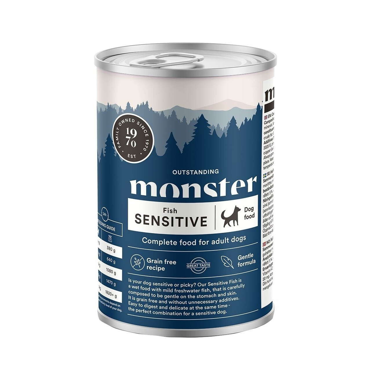 Monster Dog Adult Sensitive Fish 400 g