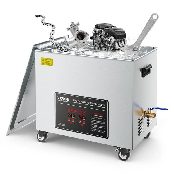 VEVOR 50L Ultrasonic Cleaner, Professional Ultrasonic Cleaner Machine with Cleaning Basket & Digital Display, 840W Stainless Steel Large Cleaning Machine with Wheels for Industrial Parts, Carburetors