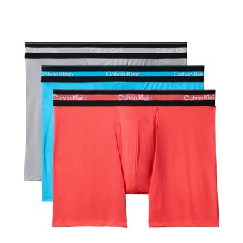 Calvin Klein Underwear Bokserishortsit taivaansininen / harmaa / vadelma / valkoinen