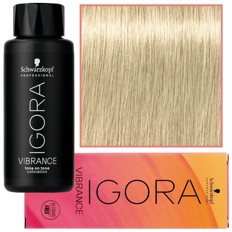 Schwarzkopf Professional Igora Vibrance – Puolipysyvä ammoniakiton hiusväri 60ml 9-4 | Erittäin vaalea beige blondi