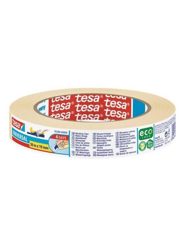 tesa masking tape - 19 mm x 50 m - chamois