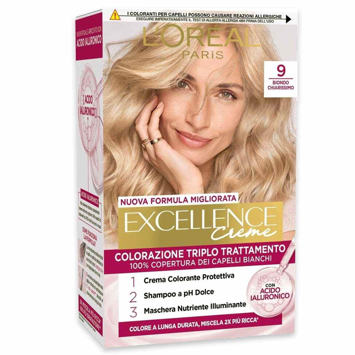L'Oreal Kolmoishoito Värjäys Excellence N 9 Erittäin Vaalea Blond