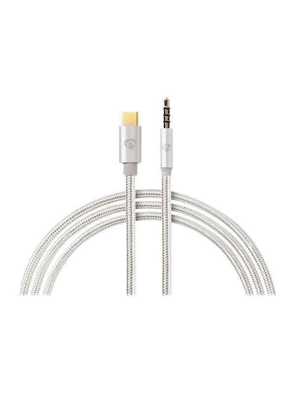 Nedis USB-CTM Sovitin | USB 2.0 | USB-CTM Uros | 3.5 mm uros | 1.00 m | Pyöreä | Kullattu | Nailon / Punottu | Alumiini | Laatikko kannella ja ikkunalla