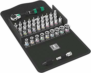 Wera 8100 SA All-in Zyklop Speed Ratchet Set 1/4" ajo pidätysfunktiolla metrinen 42 osaa