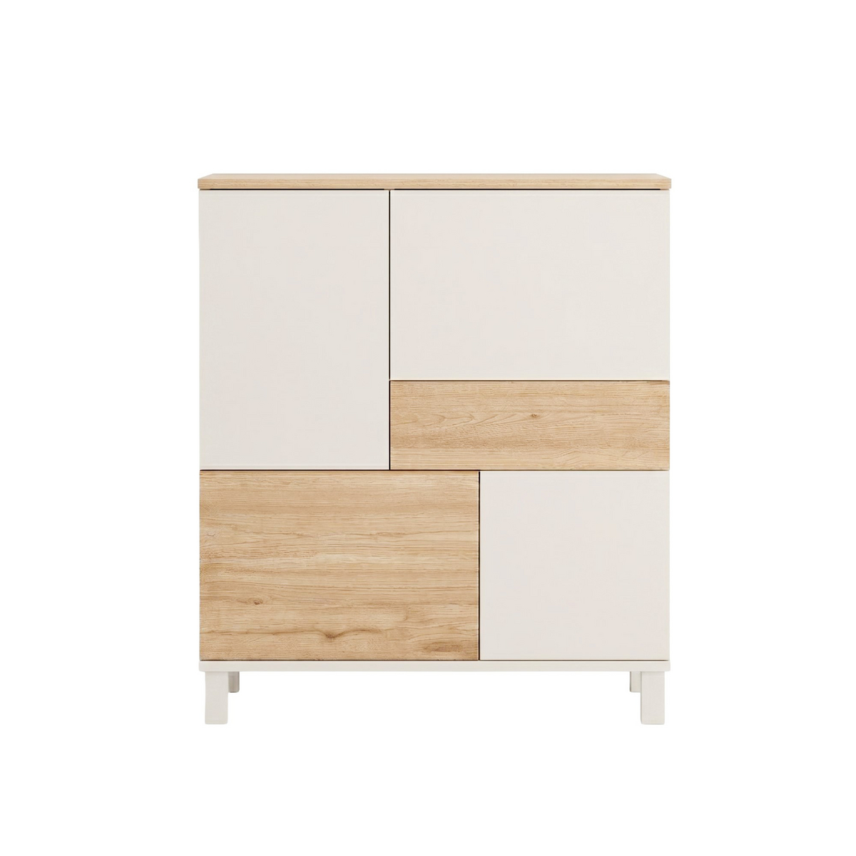 Norda Design Monikäyttökaappi Mood, hiekka/tammi, 35 × 87,2 × 101,1 cm
