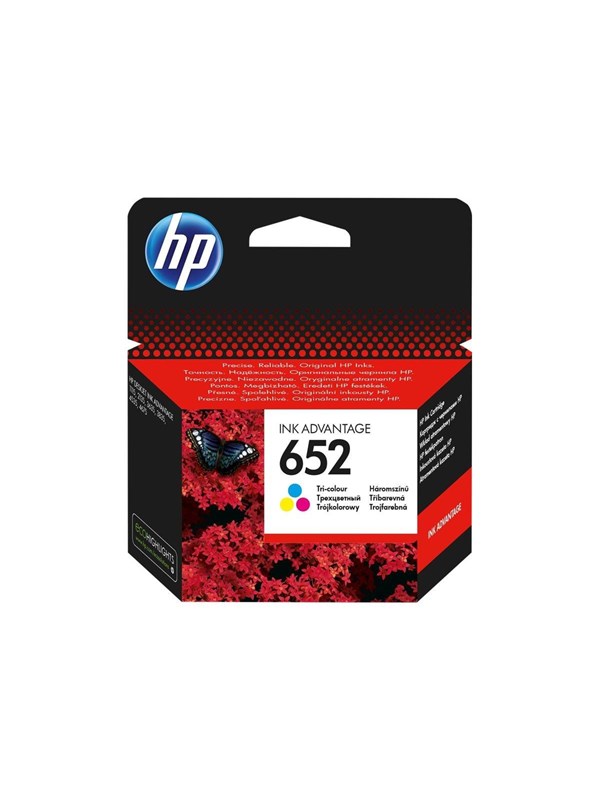 HP 652 -mustekasetti, 5 ml, kolmiväri