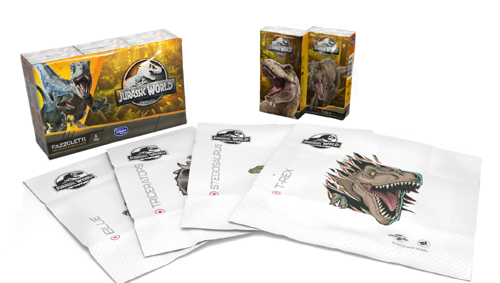 Nenäliina Jurassic World 6x9 kpl