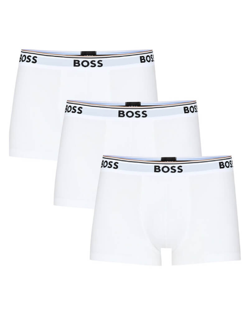 Boss Hugo Boss 3-pack Boxer Trunks White - Str. M 3 stk.