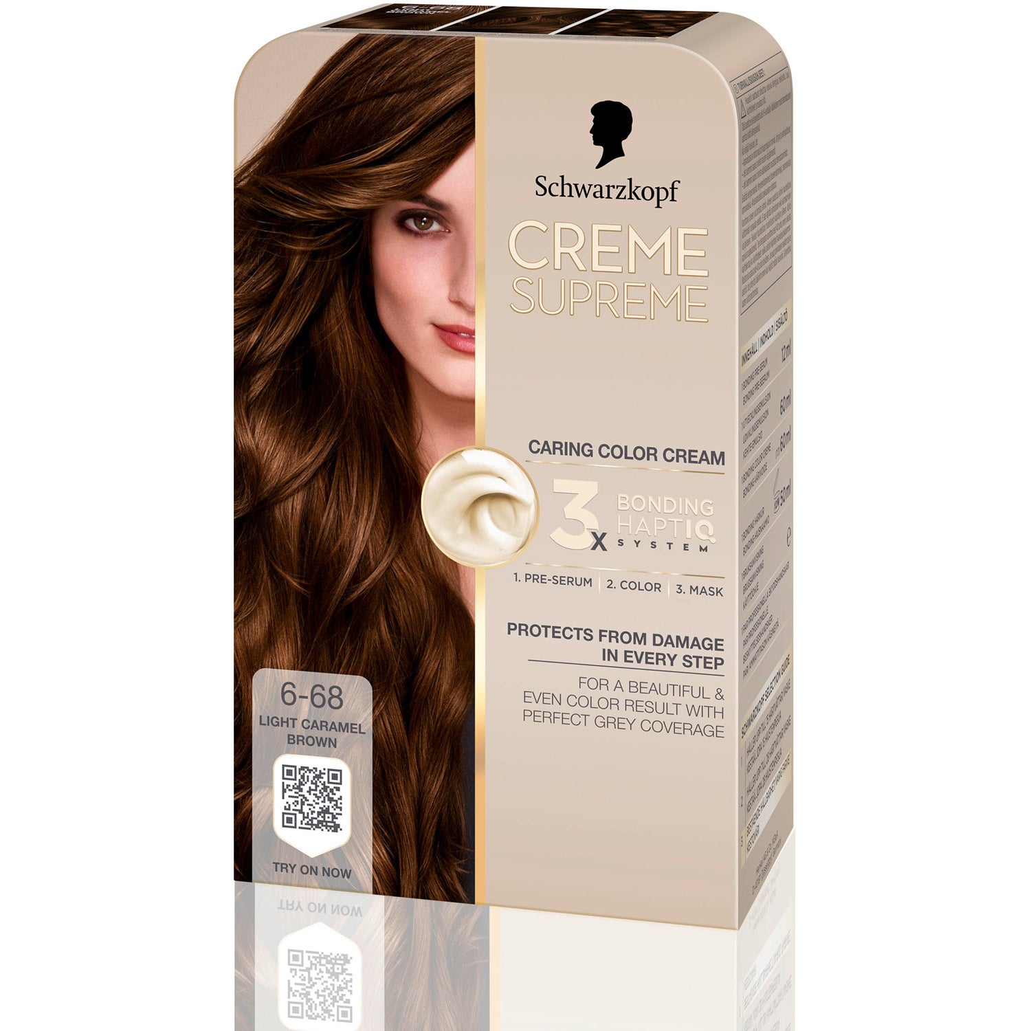 Schwarzkopf Creme Supreme 6-68 Light Caramel Brown