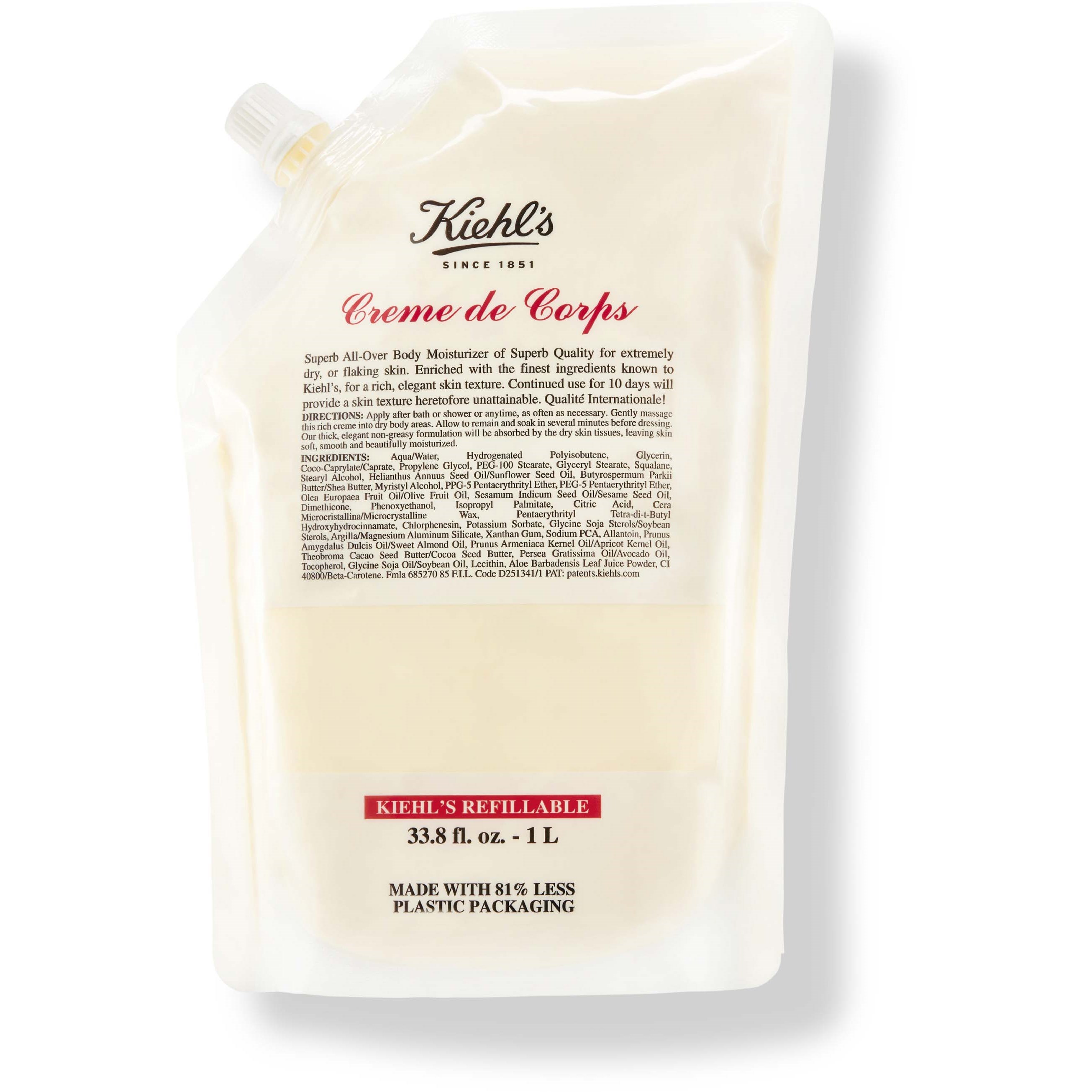 Kiehl's Creme De Corps Creme De Corps Hydrating Body Moisturizer Refill 1000 ml