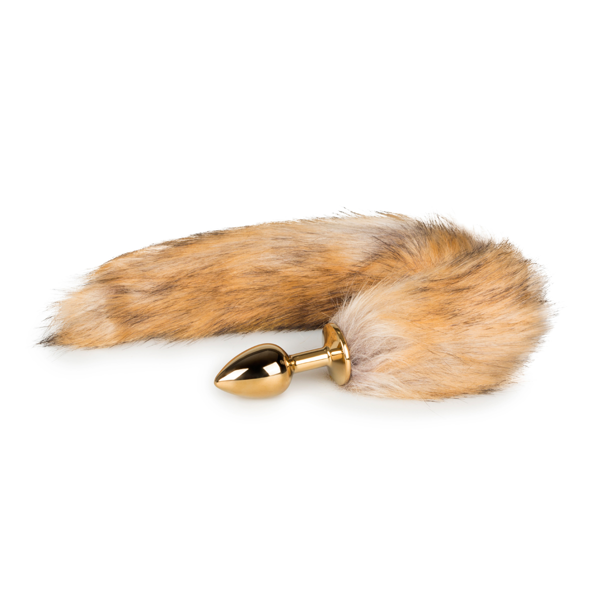 Easytoys Fox Tail Plug No. 1 Gold Anaalitappi hännällä