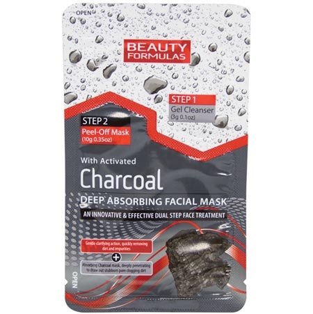 Beauty Formulas Charcoal Deep Absorbing Face Mask - 1 kpl.