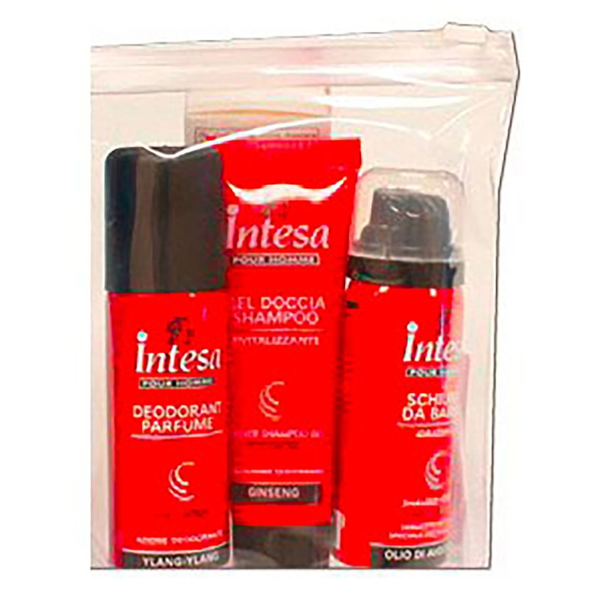 Intesa Pour Homme - Suihkushampoo 50 Ml + Deodorantti 50 Ml Vapo + Parranajovaahto 50 Ml 1 yksikkö