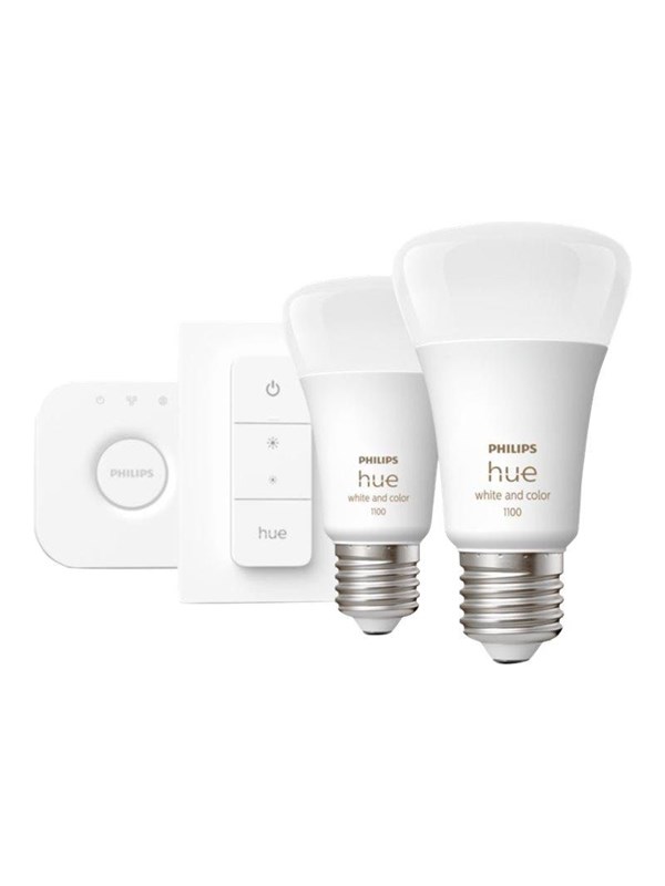 Philips Hue White and Colour Ambiance Starter Kit - Älylamppujen aloitussarja, Valkoinen