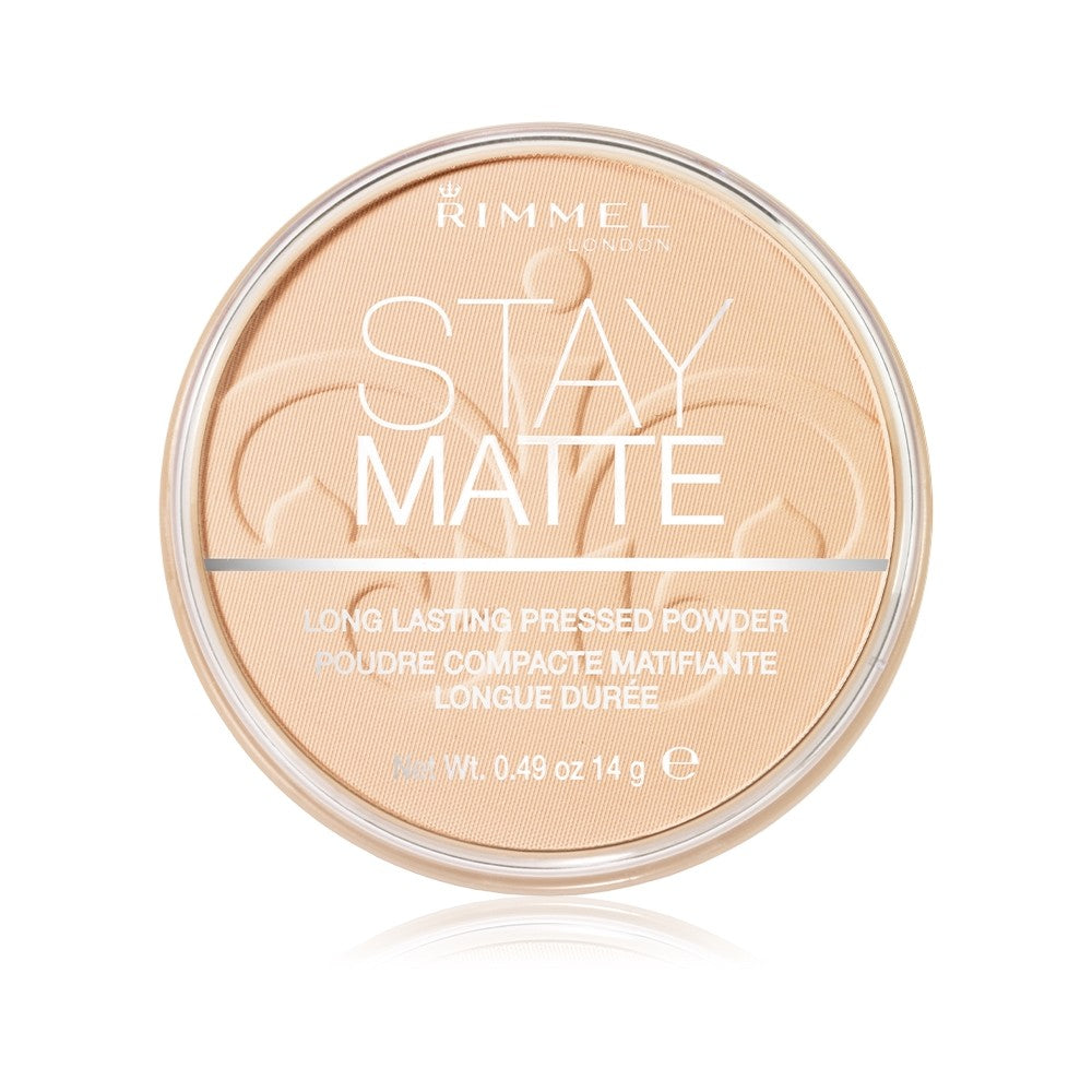 Rimmel Stay Matte - Kompakti mattapuuteri 14 g 001 Läpinäkyvä