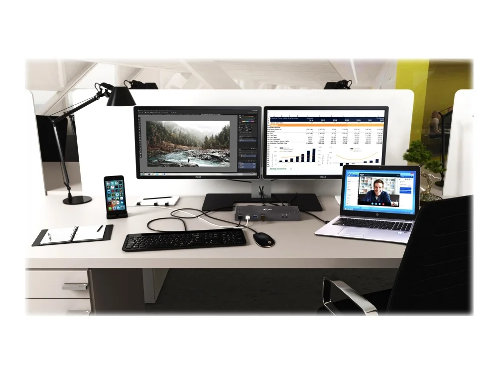 I-Tec USB 3.0 / USB-C / Thunderbolt 3 kaksinkertainen näyttö telakointiasema