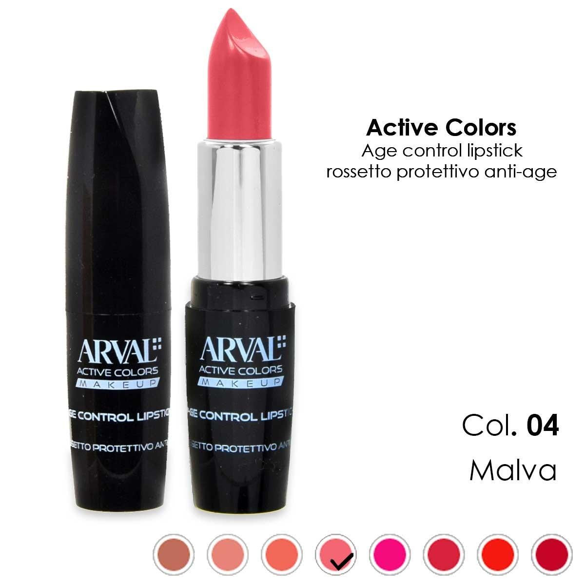 Arval Age Control Huulipuna N. 04 - Malva Suojaava Anti-Age Huulipuna